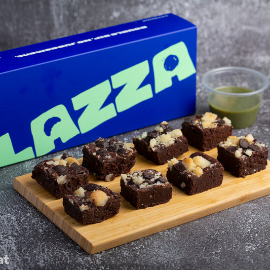 Mini Lazza Overload Brownie 8 Pieces And Dip Sauce